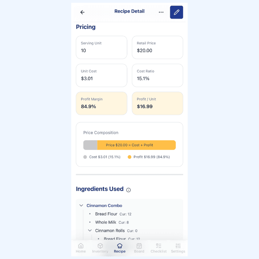 Recipe Management